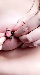 Find Marydi4you on Snapchat Huge Natural Saggy Boobs BDSM Nipple Clamps  Nipple Ring Stretched Nipple Huge Nipples