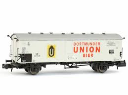 Modellbahn Union N G56015 Guterwagen Kuhlwagen Tbnhs 30 Dortmunder Union Bier Db Epoche Iii 1 160 Dm Toys