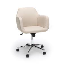 Upholstered Adjustable Home Office Chair With Wheels Tan Ofm Home Office Chairs Office Chair Office Desk Chair