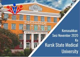 Antara universiti dan bidang yang ditawarkan ialah Kemasukkan Sesi November 2020 Ke Kursk State Medical University