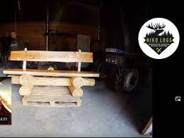 Huile dure extérieure bio (trois couches, teinte le bois). Banc En Rondins Brut Construction Log Bench Youtube