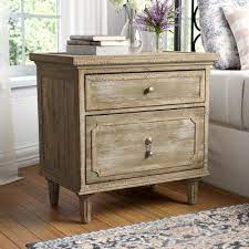 Three Posts Clintwood 2 Drawer Nightstand In Sandstone 2 Drawer Nightstand Drawer Nightstand Nightstand