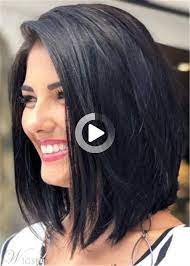Bob Style Natural Straight Echthaar Lace Front Perucke 16 Zoll Bob Bobha Hair Styles Womens Hairstyles Model Hair