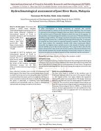 Pdf | jawi is the malay writing script based on the arabic script that adds six extra characters to accommodate malay vocal sounds. Hydroclimatological Assessment Of Jawi River Basin Malaysia By International Journal Of Trend In Scientific Research And Development Issn 2456 6470 Issuu