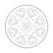 Seine geschichte begann seine reise in italien im jahr 1981 und erobert bis heute unaufhaltsam das internet. Einfaches Mandala Herzen Gratis Ausdrucken Ausmalen Artus Art