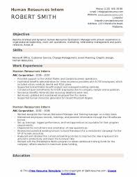 Human Resources Intern Resume Samples Qwikresume