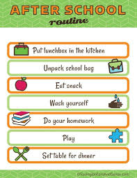 Kids Daily Routine Charts Daily Routine Chart Daily