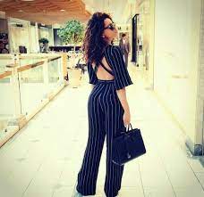25 june 1987 (33 years old) gender: Bonang Gorgeous In All Black Pin Stripped Jumpsuit Outfits Sleek Outfit Trendy Ankara Styles