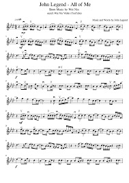 Music notes for score,set of parts sheet music by john legend : Wei Nin Violin Studio éŸ‹å¯§å°æç´å·¥ä½œå®¤ John Legend All Of Me Violin Cover Sheet Music For Free