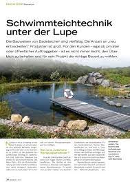 Kommt dazu ein kleines gewässer im garten kann dieser zum paradies werden. Schwimmteichtechnik Unter Der Lupe Teich Und Garten