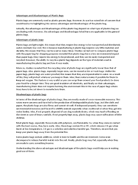 Advantages And Disadvantages Of Plastic Bags Docx Plastic Recycling