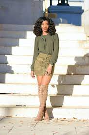 Maybe you would like to learn more about one of these? Fall Style Green Top Romwe Lace Up Skirt Camel Coat The Style Perk