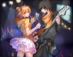 Image of skip navigation sign in. Music Anime Couple Guitar Girl Boy Singer Wallpapers Hd Desktop And Mobile Backgrounds