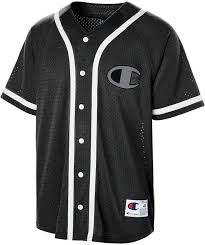 Black And White Baseball Jersey Champion Men C Life Mesh Baseball Jersey Mesh Baseball Jersey Baseball Jerseys Baseball Dress