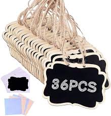 Maybe you would like to learn more about one of these? Buy Jekkis 36pcs Mini Chalkboards Signs 3 54in X 2 55in Hanging Chalkboards Signs With Chalkboard Labels Message Board Signs For Decorations Or Storage Sign Online In Vietnam B07r4wsmpz
