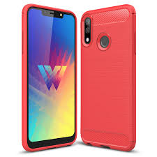 For LG W10 Case Carbon Fiber TPU ...