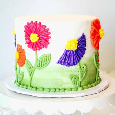 This is perfect for mother's day, and very easy and simple to make! Easy Buttercream Flower Cake I Scream For Buttercream