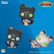How To Train Your Dragon 3 Funko Pop Of Toothless Light Fury And More By jasminetwil's store of stuff! how to train your dragon 3 funko pop