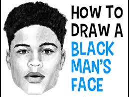 Let's begin by looking at afro inspired hairstyles. How To Draw A Black Man S Face From The Front Easy Step By Step For Beginners Youtube