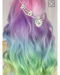 Pink Purple Blue And Green Hair Pastel Party Unicorn Hair Color Rainbow Hair Color Rainbow Dyed Hair