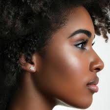 Gold Diamonds Earrings. 14k Yellow Gold Earrings With 0.10ct' Diamonds.  UNIQUE Handmade Stud Earrings. Free Shipping