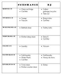 Husband Chore Chart Margarethaydon Com