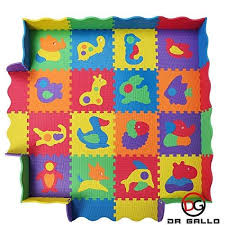 Baby Play Mat With Fence 36 Colorful Animal Puzzles Interlocking Safety Foam Tiles 57x57 Inches For Crawling Floor Play Baby Play Mat Play Mat Foam Tiles
