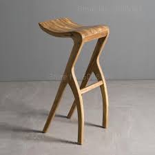 Solid Wood Bar Stool Small Wooden Stools Milk Tea Bar Chair Low Stools High Stool Bench 55 65 75cm High Aliexpress