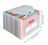 VORCOOL Plastic Expanding File Folder White Buckle Design Clipboard Style  Document Organizer