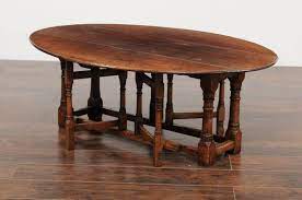 Add to cart / details. English Oak Drop Leaf Oval Top Coffee Table With Double Gateleg Circa 1880 At 1stdibs