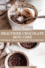 Healthy Vegan Chocolate Mug Cake Sugar Free Gf Recipe In 2020 Healthy Chocolate Mug Cake Healthy Chocolate Gluten Free Chocolate