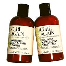 Black hair products for care and growth. 2 Piece Set Natural Black Hair Scalp Cleanser Conditioner Curl Again