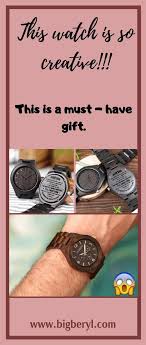 Birthday Gifts For Your Dad Dark Brown Wooden Engraved Personalized Watch For Men Birthday Gifts For Brother Christmas Gifts For Boyfriend Diy Gifts For Dad