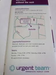 Urgent Team Starkville 500 Russell St Ste 3 Starkville Ms Physicians Surgeons Emergency Service Mapquest