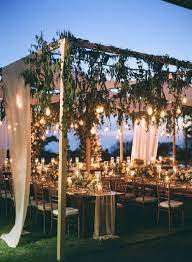 Gorgeous Wedding Venue Setting Ideas With Lights In 2020 Romantic Wedding Receptions Outdoor Wedding Decorations Outdoor Wedding