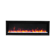 Now, imagine a unit that is rated at 72,000 btu but has 85% efficiency. Paramount Kennedy Ii Commercial Grade Recessed And Surface Mounted Electric Fireplace 60 In 5000 Btu Black Ef Wm504 Rona