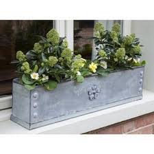 Nordic rectangular succulent flower pot metal frame garden home decoration gifts. Galvanised Steel Window Boxes Harrod Horticultural