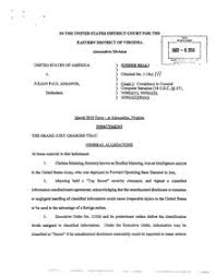 'the appellant was charged on a separate indictment with criminal involvement in the two drug 'what obstacle would there then have been to the presentation of an indictment for the extradition. Indictment And Arrest Of Julian Assange Wikipedia