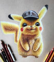 Detective Picachu Disney Art Drawings Cute Drawings Pokemon Drawings