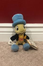 Jiminy Cricket Plush From The Disney Store Super Cute And Brand New With Attached Tag Disney Stuffed Animals Plush Jiminy Cricket