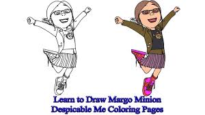 Agnes margo and edith coloring page find similar images here. Learn To Draw Margo Minion Despicable Me Coloring Pages Youtube