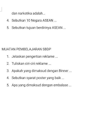 Kali ini saya aka membagika nrangkuman dan sebuah soal latihan untuk kamu yang ingin menguasai tentang reklame. Bantu Soal Sbdp Ini Dg Benar Brainly Co Id
