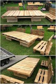 Rearrange Wood Pallets To Dress Your Home Within Economical Way So Salvaging Wood Pal Pallet Garden Furniture Wood Pallet Furniture Pallet Furniture Outdoor