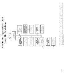 Organizational Structure Of Metlife Inc And Subsidiaries