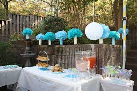 Diy A Darling Baby Shower Inspired By A Tiny Prints Design Outdoor Baby Shower Outdoor Baby Shower Decorations Baby Shower Decorations