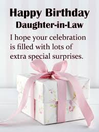 Happy Birthday Card For My Daughter In Law A Beautifully Wrapped Gift Happy Birthday Card For Daughter In Law Birthday Greeting Cards By Davia Birthday Daughter In Law Happy Birthday Daughter Birthday Greeting Cards