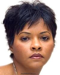 The short haircut is effective in reducing face roundness even when styled as soft and curvy to the face, or through the blunt cut across the hair ends. African American Short Hairstyles Beautiful Hairstyles Short Hair Styles For Round Faces Short Hair Styles Thick Hair Styles
