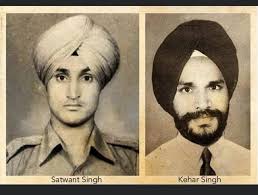 40 Years Ago Today, Shaheed Bhai Satwant Singh & Bhai Beant Singh  successfully hunt down a tyrant witch! Bringing her to Justice for  Operation Bluestar that led to the attack