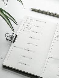 Aesthetic Black And White Bullet Journal Pin On Journals And Doodles