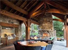 Enlist a trusted general contractor to provide an estimate for building the outdoor kitchen of your dreams. Covered Outdoor Kitchens With Fireplace Novocom Top